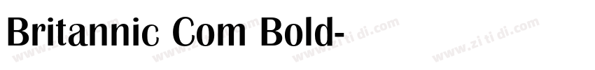Britannic Com Bold字体转换